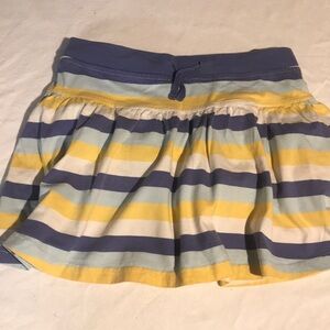 Mini Boden Girls Striped SKORT with Blue and Yellow